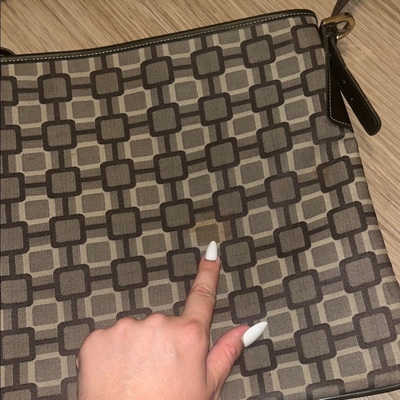 Nine West Stylish Brown Patterned Shoulder Bag (READ DESCRIPTION) - Picture 9 of 15